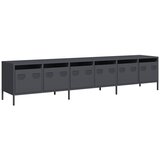 Maison Chic TV omarica - TV stojalo - Televizijska omarica antracit 202x39x43,5 cm hladno valjano jeklo, (21701533) | Shoptok.si