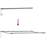 Tenda na ručno uvlačenje bordo 600 x 300 cm | shoptok.hr