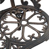 Bistro klupa 100 cm brončana od lijevanog aluminija | shoptok.hr