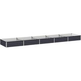  Povišeni vrtni krevet Antracit 400 x 80 x 24 cm | shoptok.hr