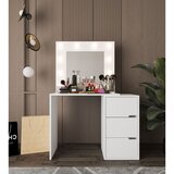 Hanah home toaletni sto Modena Hollywood sa ogledalom i osvetljenjem, 120 cm, beli Cene