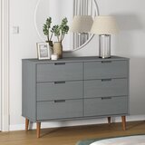 The Living Store Predalnik MOLDE siv 113x40x80 cm trdna borovina - Omarica S Predali, (21429104) Cene