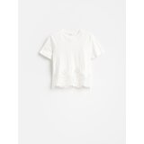 Reserved majica kratkih rukava s čipkom - bijela | shoptok.hr
