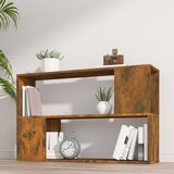 vidaXL knjižna omara dimljeni hrast 100x24x63 cm konstruiran les Cene