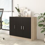  Komoda 89,1x73,8x38,1cm Hrast-Crna cijene