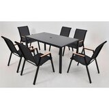 Luca Bessoni vrtni set latina, črna, 7-Delno | Shoptok.si