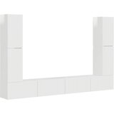  Set TV komoda 8 pcs Visoki sjaj bijela Konstruirano drvo | shoptok.hr