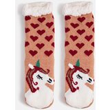 Gemre Beige socks with shearling Lotis Cene