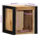 vidaXL Noćni ormarić 40x35x40 cm Puno grubo drvo Mango | shoptok.hr
