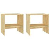 vidaXL noćni ormarići 2 kom 40 x 30,5 x 40 cm od masivne borovine | shoptok.hr