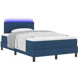 Box Postelja z vzmetnico z vzmetnico Modra 120 x 190 cm blago, (5000126784) | Shoptok.si