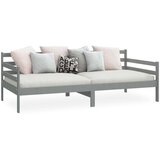 Dnevni ležaj od masivne borovine sivi 90 x 200 cm | shoptok.hr