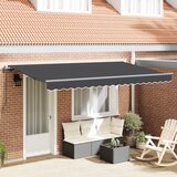 vidaXL Retraktilna tenda Antracit 400x200 cm 400 x 200 cm 4 x 2 m | Shoptok.si