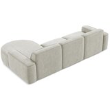 Makamii Krem kutna garnitura od šenila (s desnim kutom/s ležaljkom) Omao – | shoptok.hr