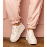 Gemre White sneakers with a golden heart and rhinestones Lerisol | Shoptok.si