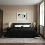  Poletna odeja Črna 220 x 260 cm Mikrofibra in Teddy flis, (5000284370) | Shoptok.si