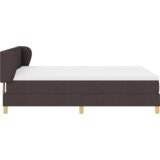 Box Spring Krevet s Madracem - Tamno smeđa 160x200 cm Tkanina | shoptok.hr