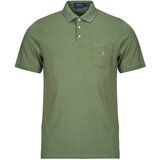 Polo Ralph Lauren Polo majice kratki rokavi POLO EN JERSEY AVEC POCHE Kaki | Shoptok.si