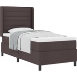 vidaXL Kutija s madracem tamnosmeđe boje 90x200 cm Tkanina | shoptok.hr
