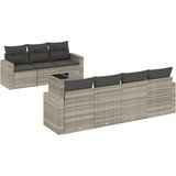 vidaXL 8-dijelni set vrtnih sofa od poliratana s jastucima svjetlosivi | shoptok.hr
