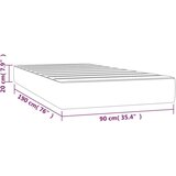  Madrac s oprugama tamnozeleni 90x190x20 cm baršunasti | shoptok.hr