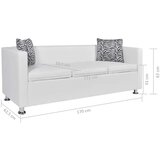 Kavč trosed umetno usnje bele barve | Shoptok.si