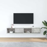 TV ormarići 2 kom boja betona 80x31x25,5 cm konstruirano drvo | shoptok.hr