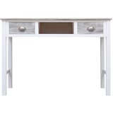  Pisalna miza siva 110x45x76 cm les | Shoptok.si