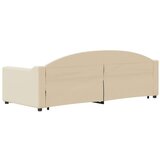  Dnevni krevet na razvlačenje krem 80 x 200 cm od tkanine | shoptok.hr