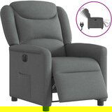 vidaXL električni naslanjač temno sivo blago | Shoptok.si
