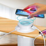 solight DC64W-PD20 - Ugradni bežični punjač + USB A+C beo | Eponuda.com