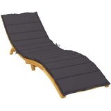 vidaXL jastuk za ležaljku za sunčanje crni 200 x 70 x 3 cm od tkanine | shoptok.hr