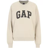 Gap Tall Sweater majica 'HOLIDAY' bež / antracit siva / crna