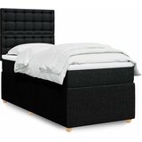 Box spring krevet s madracem crni 90x190 cm od tkanine | shoptok.hr