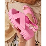 Resti Neon pink women's sandals on a massive Otida sole - Footwear | ePonuda.com