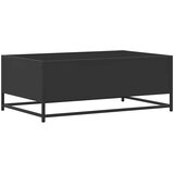  Stolić za kavu crni 90 x 57 x 35 cm konstruirano drvo i metal | shoptok.hr