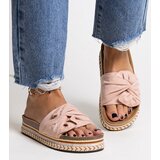Gemre Massive Pink Slippers with Decorative Sole Nibalie | Shoptok.si