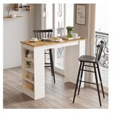 Woody Fashion Barski sto 120x101.8x51.6cm Bež-Bijeli cijene