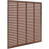  Ograja z vodoravnimi letvami WPC 180x180 cm rjava | Shoptok.si