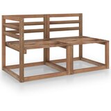 The Living Store Vrtna sedežna garnitura rjava impregnirana borovina - Vrtna Sedežna Garnitura, (21463846) | Shoptok.si