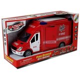 Vatrogasno kombi vozilo sa pogonom na trenje 27 cm - crveni | Shoptok.si