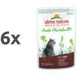 Almo Nature Holistic Anti-Hairball - govedina - 70 g 6 x 70 g | Shoptok.si