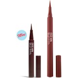 3INA The Color Pen Eyeliner Mini črtalo za oči v obliki flomastra odtenek 575 - Brown 0,6 ml | Shoptok.si