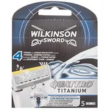 Wilkinson Sword Quattro Titanium nadomestne britvice 5 ks za moške