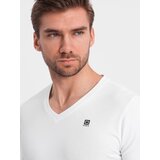 Ombre Set of men's SLIM FIT longsleeves with V neckline and logo 2-pack | Shoptok.si