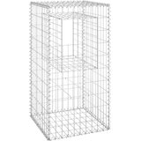 vidaXL Gabionska stupna košara 50 x 50 x 100 cm željezna | shoptok.hr