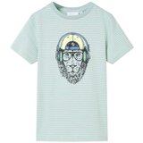  Dječja majica kratkih rukava s prugama svijetla boja mente 140 | shoptok.hr