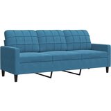  3-dijelni set sofa s jastucima plavi baršunasti | shoptok.hr