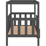  Krevet za pse sivi 105 5 x 83 5 x 100 cm od masivne borovine | shoptok.hr
