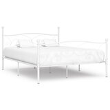  Okvir za krevet s podnicama bijeli metalni 180 x 200 cm | shoptok.hr